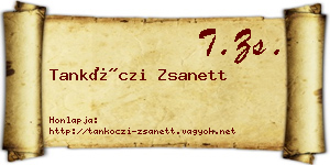 Tankóczi Zsanett névjegykártya